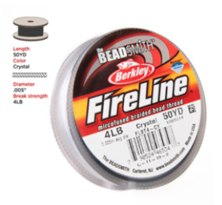 4 LB FIRELINE CRYSTAL 50 YD