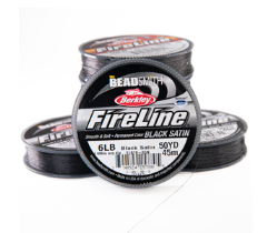 6 LB FIRELINE BLACK SATIN 50 YD