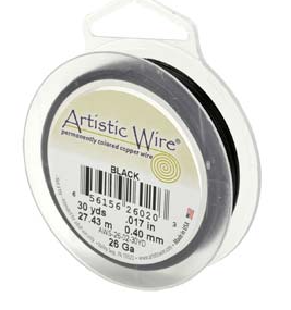 ARTISTIC WIRE BLACK 24 GA 20 YD SPL