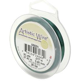 ARTISTIC WIRE GREEN 24 GA 20 YD SPL