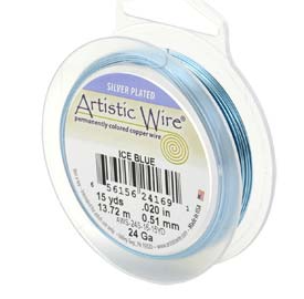 ARTISTIC WIRE ICE BLUE 24 GA 15 YD SPL