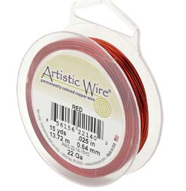 ARTISTIC WIRE RED 20 GA 15 YD SPL