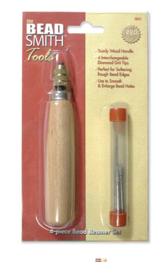 4-piece Bead Reamer set with Wooden Handle