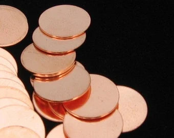 Copper Discs for Etching or Enameling 10pk