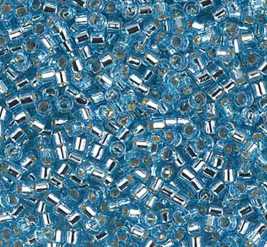 DELICA 10/0 SILVER LINED AQUA