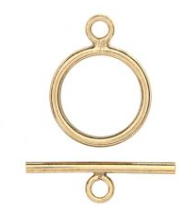 Gold Filled - 11mm Round Toggle Clasp
