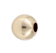 Gold Filled 2mm Smooth Round Seamless Bead w/ .9mm Hole