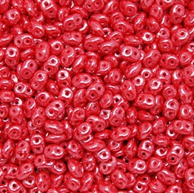 SUPERDUO CORAL RED WHITE LUSTER