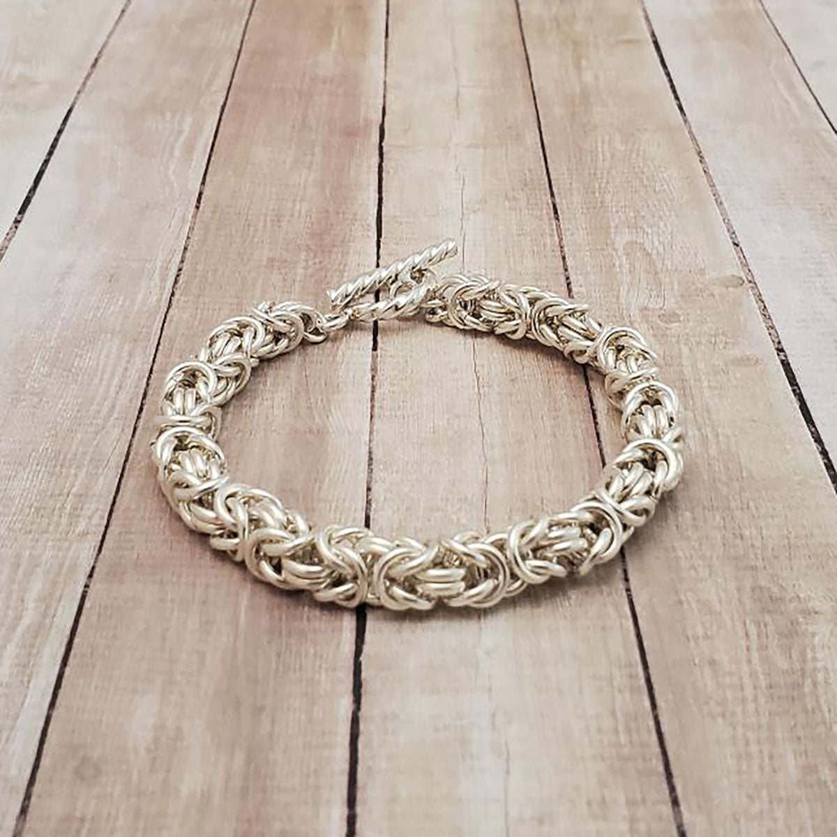Kit - Byzantine Chainmaille Bracelet- Sterling Silver
