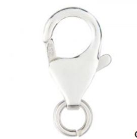 Sterling Silver 12mm Lobster Claw w/Open Jump Ring - .035" x 4.5mm
