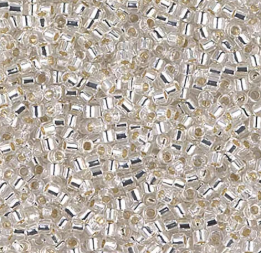 DELICA 10/0 SILVER LINED CRYSTAL