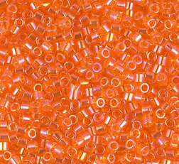DELICA 10/0 TRANSPARENT TANGERINE AB