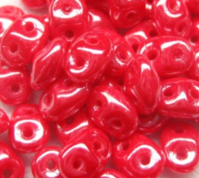 MINIDUO CORAL RED WHITE LUSTER