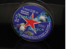 STRETCH MAGIC CORD 1MM BLK 5M SPL