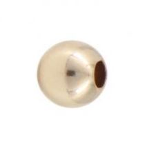 Gold Filled 3mm Smooth Round Seamless Bead w/ 1.2mm Hole