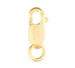 Gold Filled 8x3mm Lobster Claw with Open Jump Ring - .025" x 4mm